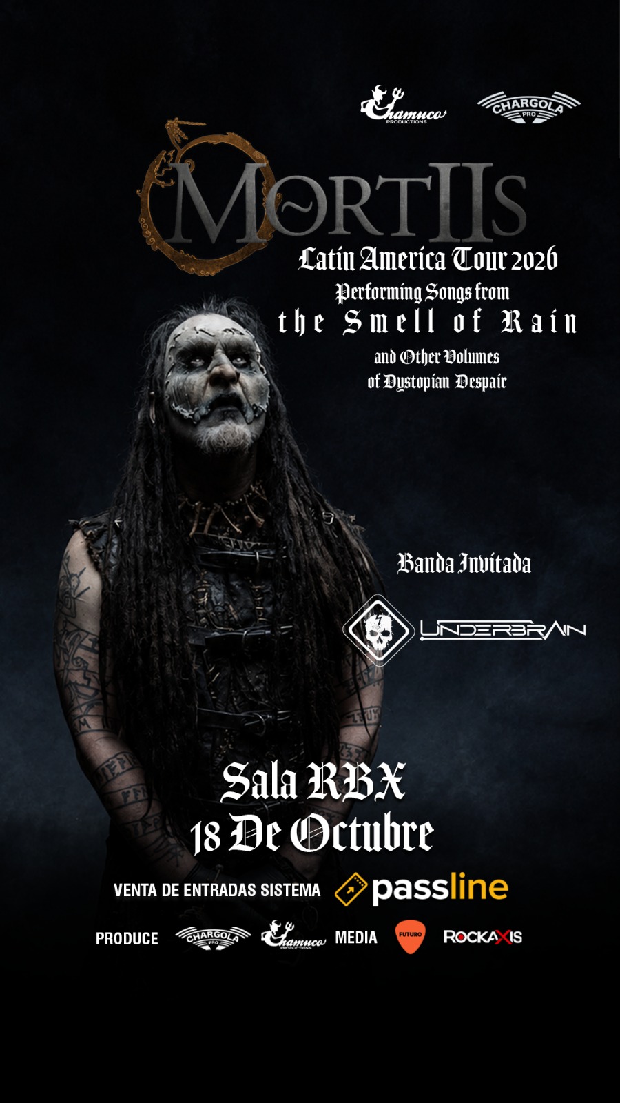 Mortiis regresa a Chile para presentar su etapa industrial y su nuevo álbum Ghosts of Europa