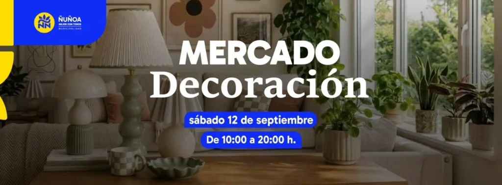 Ñuñoa reúne a más de 40 expositores en Mercado Decoración