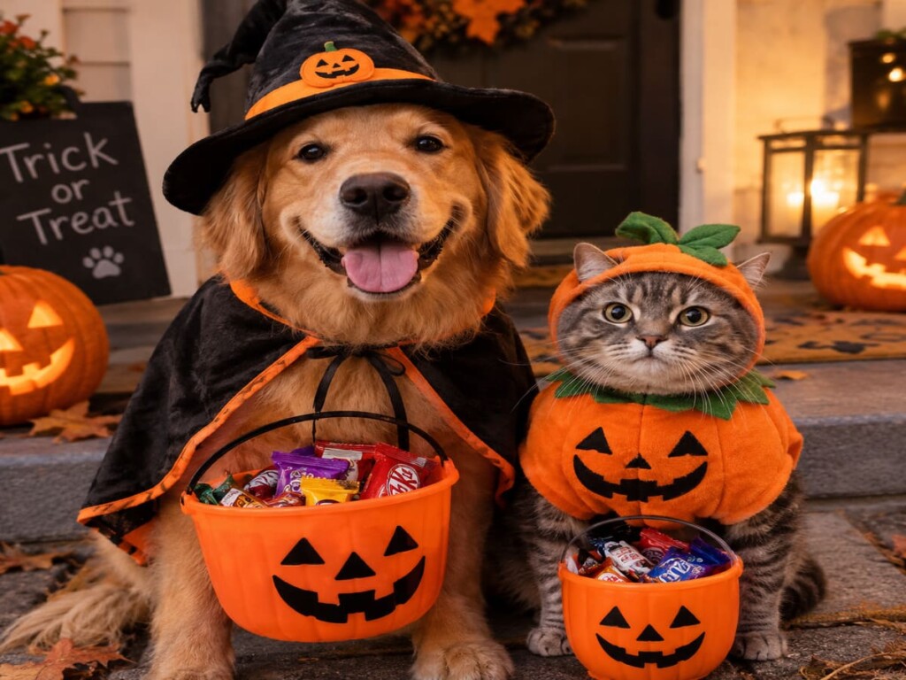 Halloween: dulces peligrosos para perros y gatos
