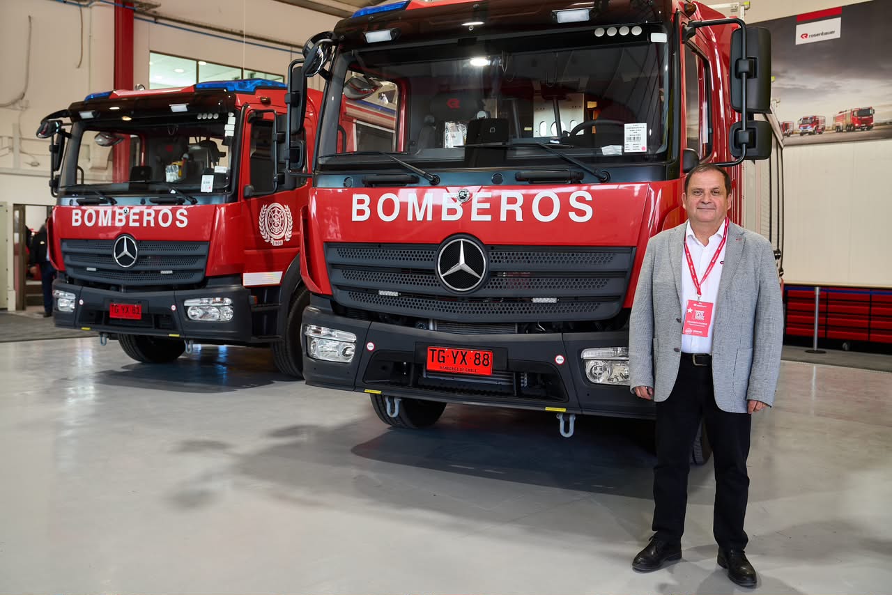 Aterriza en Chile el primer fabricante de camiones para bomberos con operación propia en el país